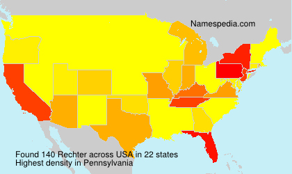 Surname Rechter in USA Surname Rechter in USA