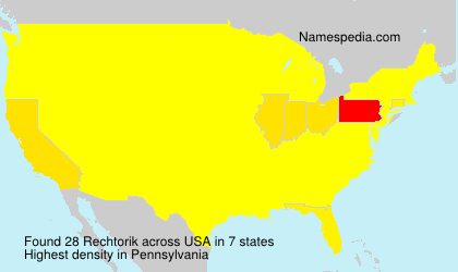 Surname Rechtorik in USA Surname Rechtorik in USA