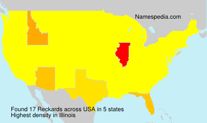 Surname Reckards in USA Surname Reckards in USA