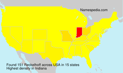 Surname Reckelhoff in USA Surname Reckelhoff in USA