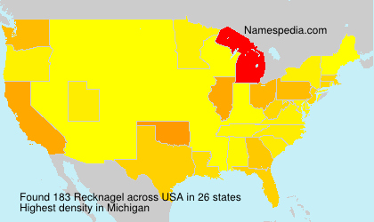 Surname Recknagel in USA Surname Recknagel in USA