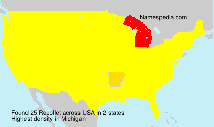Surname Recollet in USA Surname Recollet in USA