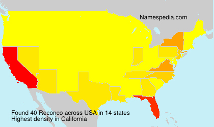Surname Reconco in USA Surname Reconco in USA