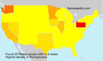Surname Redae in USA Surname Redae in USA