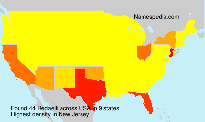 Surname Redaelli in USA Surname Redaelli in USA