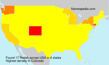 Surname Redak in USA Surname Redak in USA