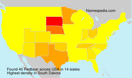 Surname Redbear in USA Surname Redbear in USA