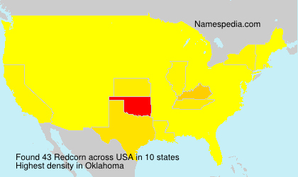 Surname Redcorn in USA Surname Redcorn in USA