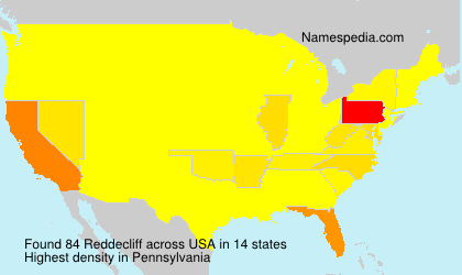 Surname Reddecliff in USA Surname Reddecliff in USA