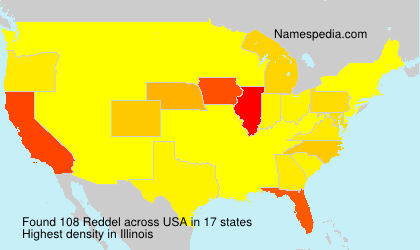 Surname Reddel in USA Surname Reddel in USA