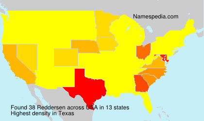 Surname Reddersen in USA Surname Reddersen in USA