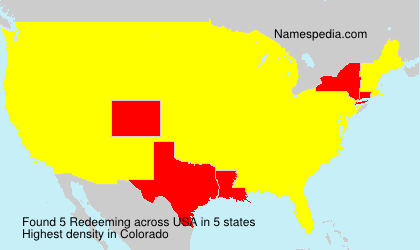 Surname Redeeming in USA Surname Redeeming in USA
