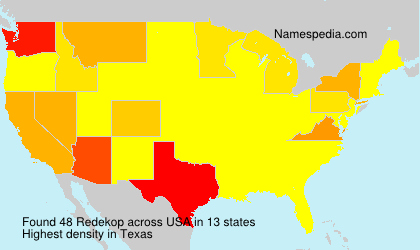 Surname Redekop in USA Surname Redekop in USA