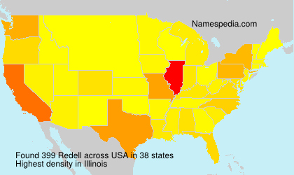 Surname Redell in USA Surname Redell in USA