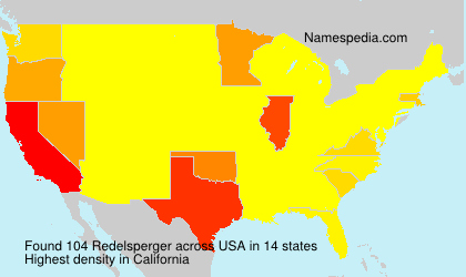 Surname Redelsperger in USA Surname Redelsperger in USA