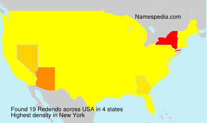 Surname Redendo in USA Surname Redendo in USA