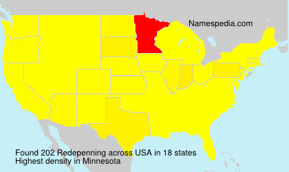 Surname Redepenning in USA Surname Redepenning in USA
