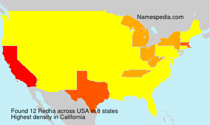 Surname Redha in USA Surname Redha in USA