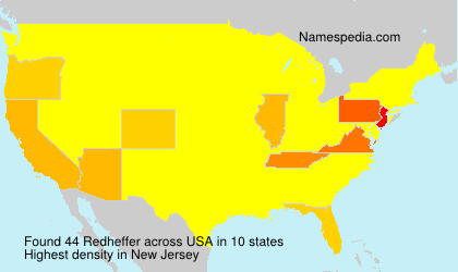 Surname Redheffer in USA Surname Redheffer in USA