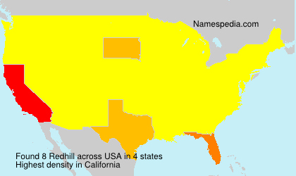 Surname Redhill in USA Surname Redhill in USA