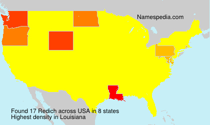 Surname Redich in USA Surname Redich in USA