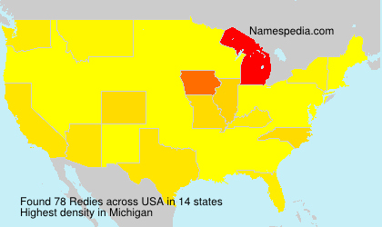 Surname Redies in USA Surname Redies in USA