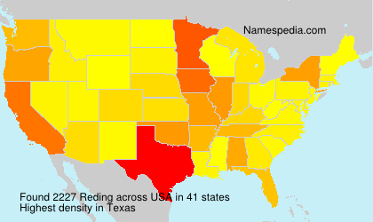Surname Reding in USA Surname Reding in USA
