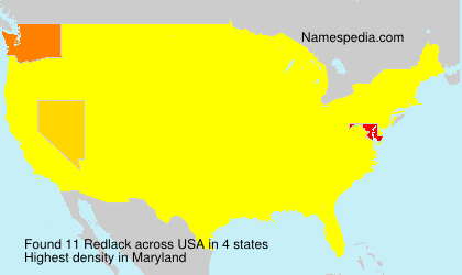Surname Redlack in USA Surname Redlack in USA
