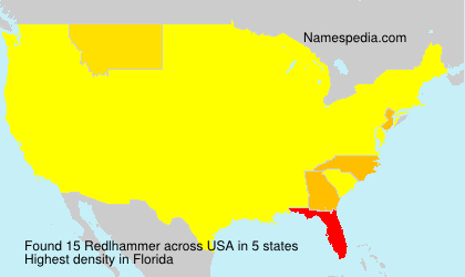 Surname Redlhammer in USA Surname Redlhammer in USA
