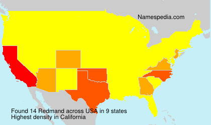 Surname Redmand in USA Surname Redmand in USA