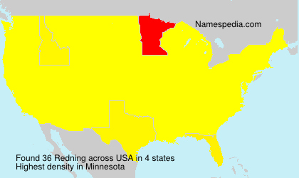 Surname Redning in USA Surname Redning in USA