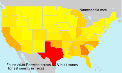 Surname Redwine in USA Surname Redwine in USA