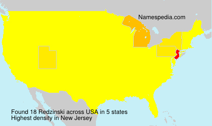 Surname Redzinski in USA Surname Redzinski in USA