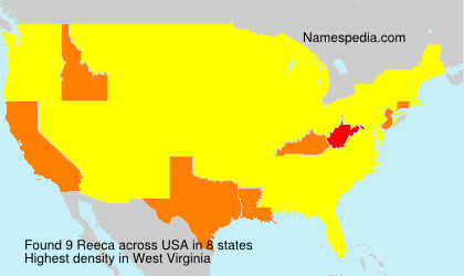 Surname Reeca in USA Surname Reeca in USA
