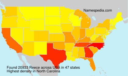 Surname Reece in USA Surname Reece in USA