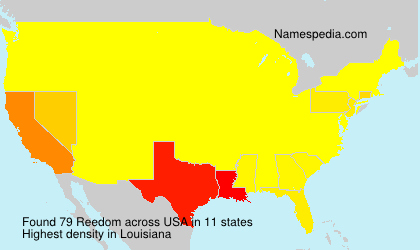 Surname Reedom in USA Surname Reedom in USA