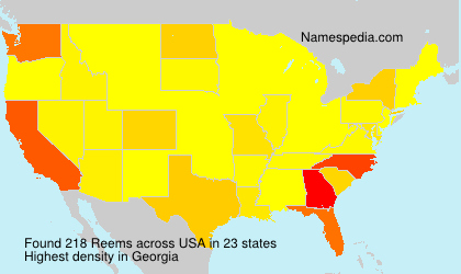 Surname Reems in USA Surname Reems in USA
