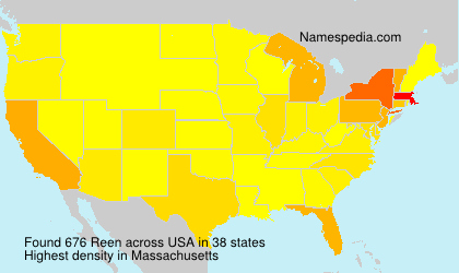 Surname Reen in USA Surname Reen in USA