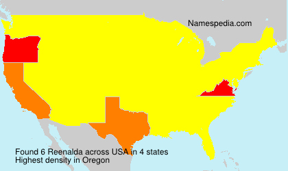 Surname Reenalda in USA Surname Reenalda in USA
