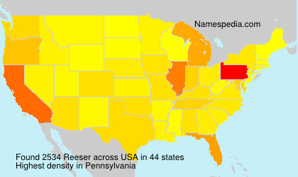 Surname Reeser in USA Surname Reeser in USA