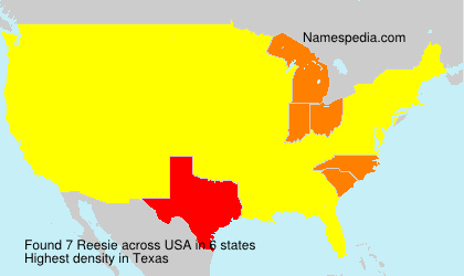 Surname Reesie in USA