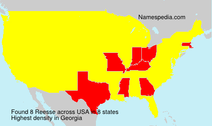 Surname Reesse in USA Surname Reesse in USA