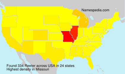 Surname Reeter in USA Surname Reeter in USA