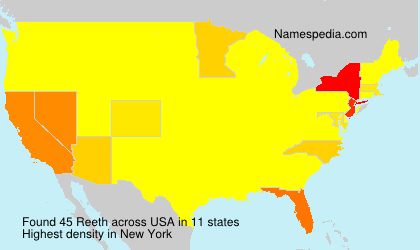 Surname Reeth in USA Surname Reeth in USA