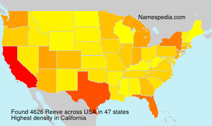 Surname Reeve in USA Surname Reeve in USA
