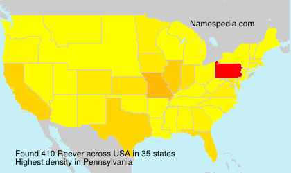 Surname Reever in USA Surname Reever in USA