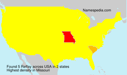 Surname Reffay in USA Surname Reffay in USA