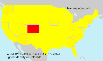 Surname Reffel in USA Surname Reffel in USA