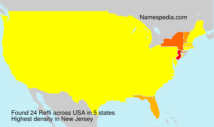 Surname Reffi in USA Surname Reffi in USA