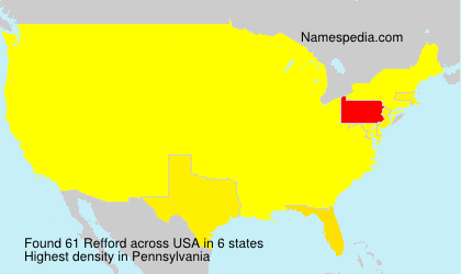 Surname Refford in USA Surname Refford in USA